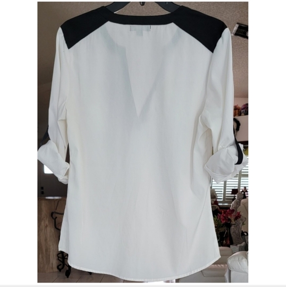 Antila Femme Women's White/Black Blouse, Size M - Picture 6 of 12